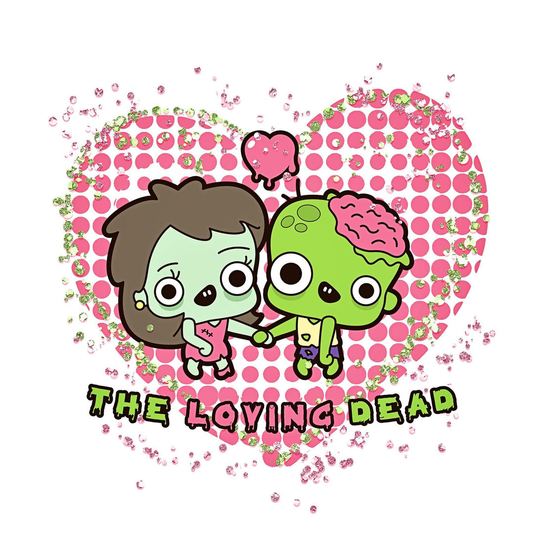 Design 872 Zombie Panel – full artwork close-up of the printed picture | Fabric by Missy Rose