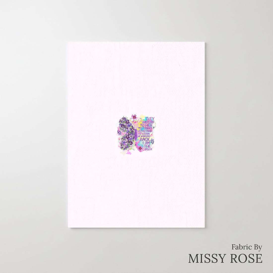 Design 874 Butterfly Panel – printed fabric panel with centred picture, custom printed to order | Fabric by Missy Rose