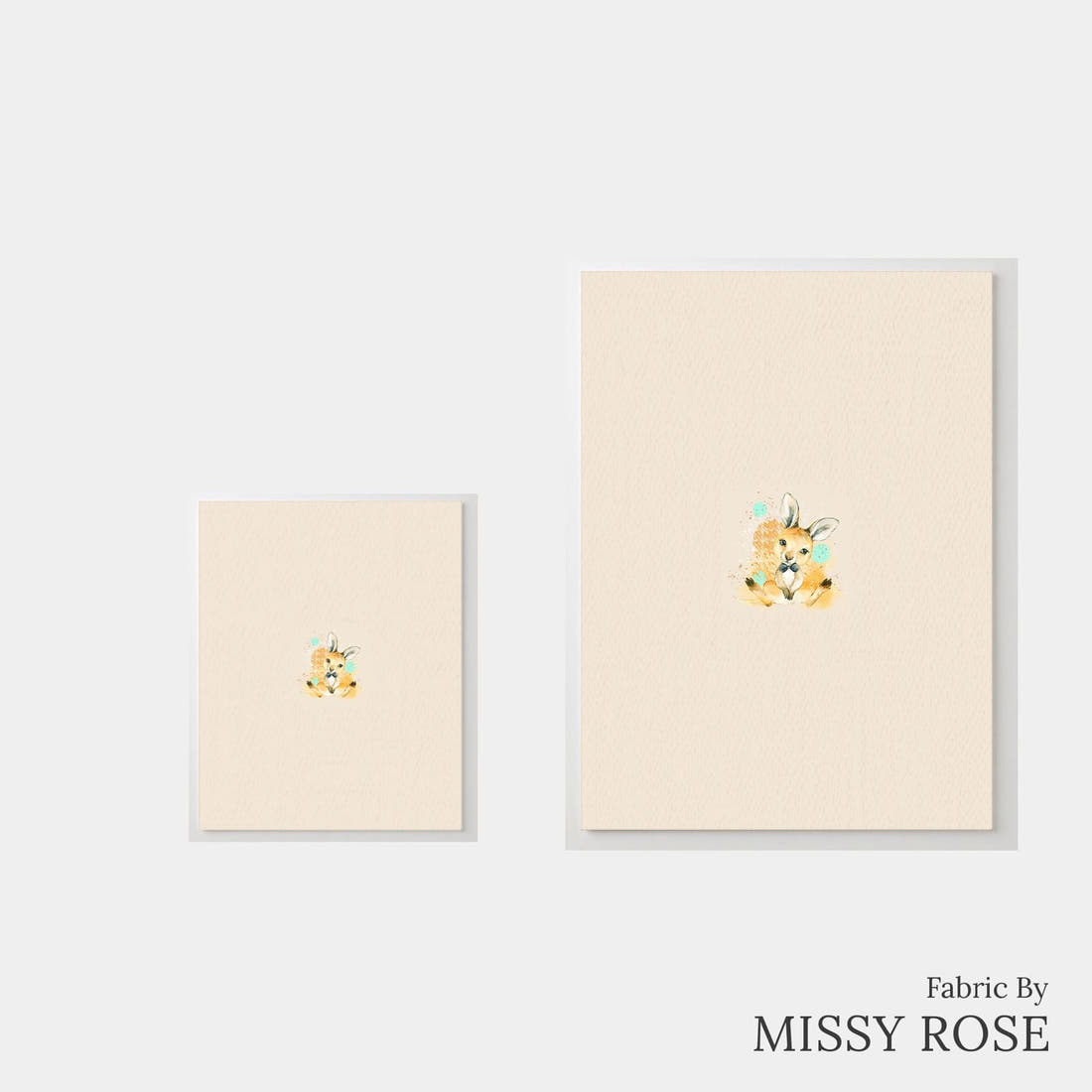 Design 910 Kangaroo Panel – universal and adult panel sizes side by side | Fabric by Missy Rose