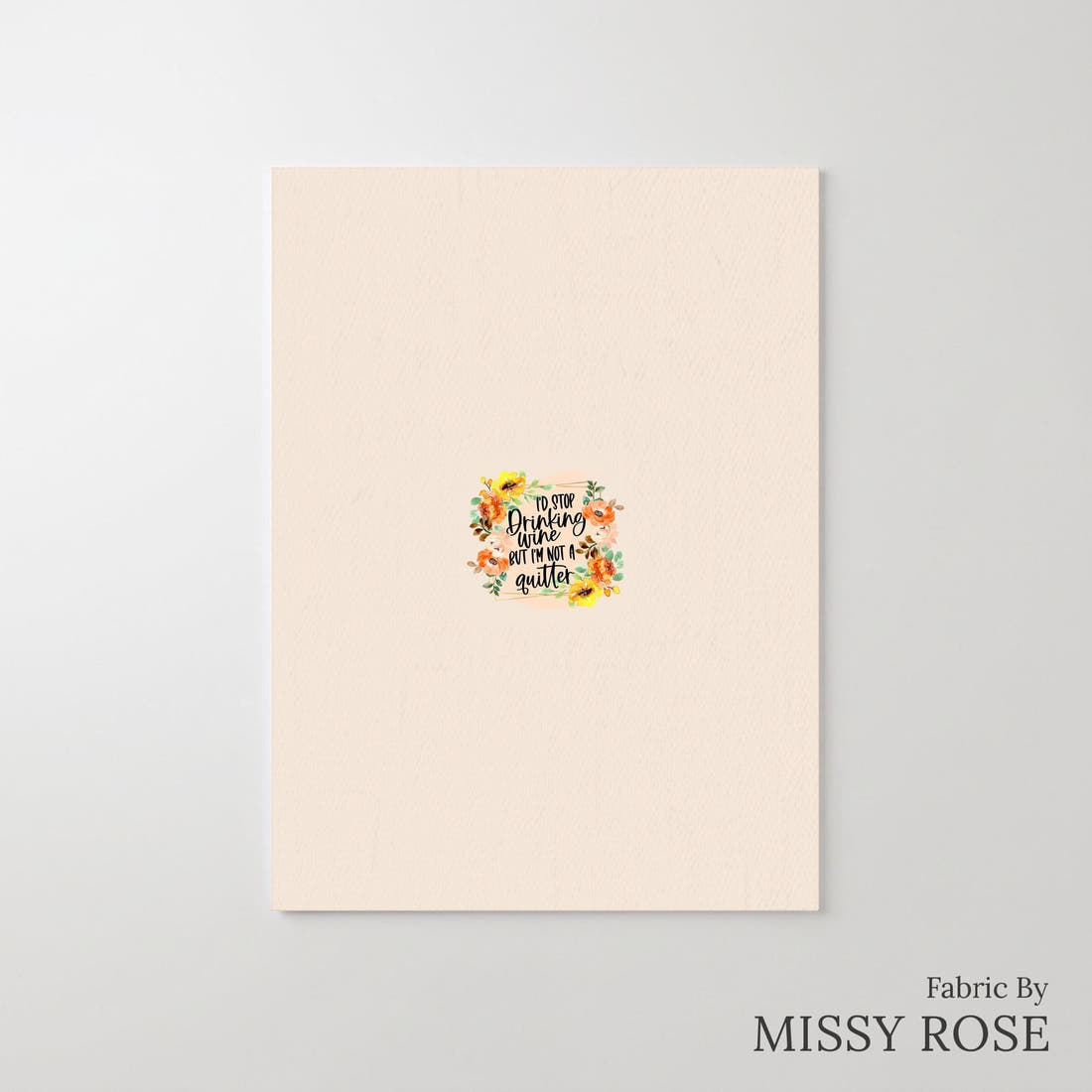Design 915 Quitter Panel – printed fabric panel with centred picture, custom printed to order | Fabric by Missy Rose