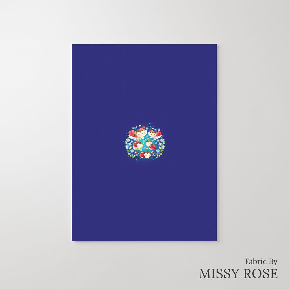 Design 921 Lady Bug Panel – printed fabric panel with centred picture, custom printed to order | Fabric by Missy Rose