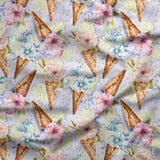 Design 928 - Floral Ice Cream Fabric