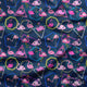 Design 929 - Navy Flamingo Fabric