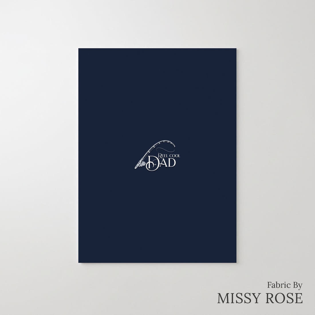 Design 933 Cool Dad Panel – printed fabric panel with centred picture, custom printed to order | Fabric by Missy Rose