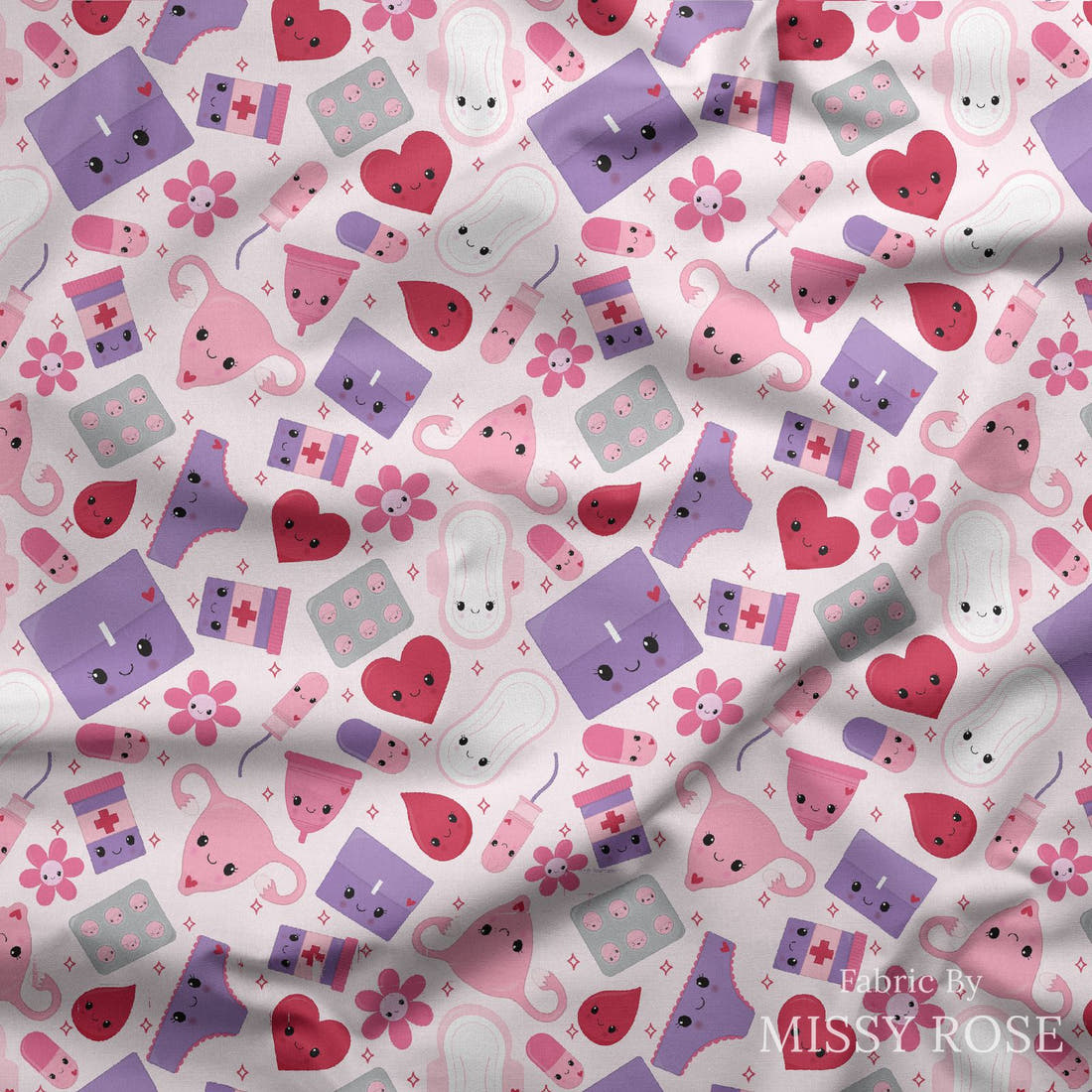 Design 936 Period Fabric draped fabric mockup – custom printed fabric by the metre | Fabric by Missy Rose