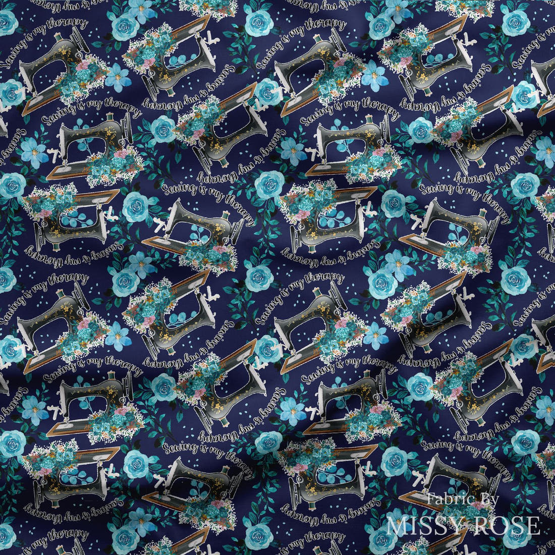 Design 95 Sewing Fabric draped fabric mockup – custom printed fabric by the metre | Fabric by Missy Rose