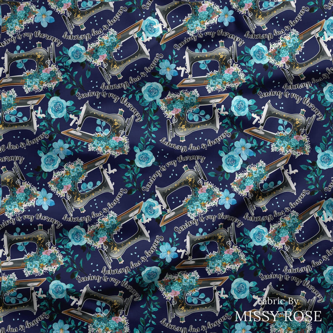 Design 95 Sewing Fabric draped fabric mockup – custom printed fabric by the metre | Fabric by Missy Rose