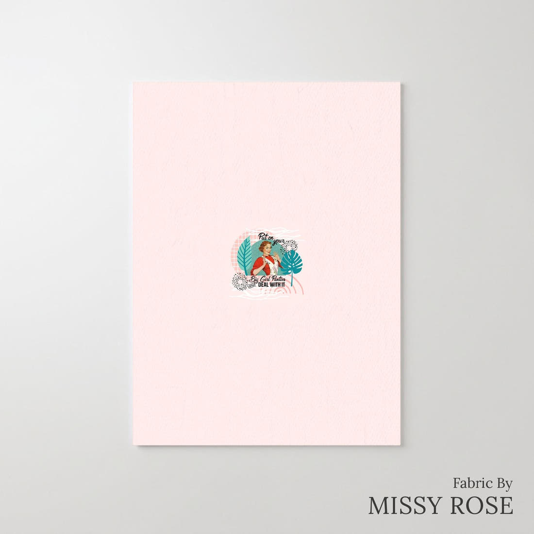 Design 954 Panties Panel – printed fabric panel with centred picture, custom printed to order | Fabric by Missy Rose