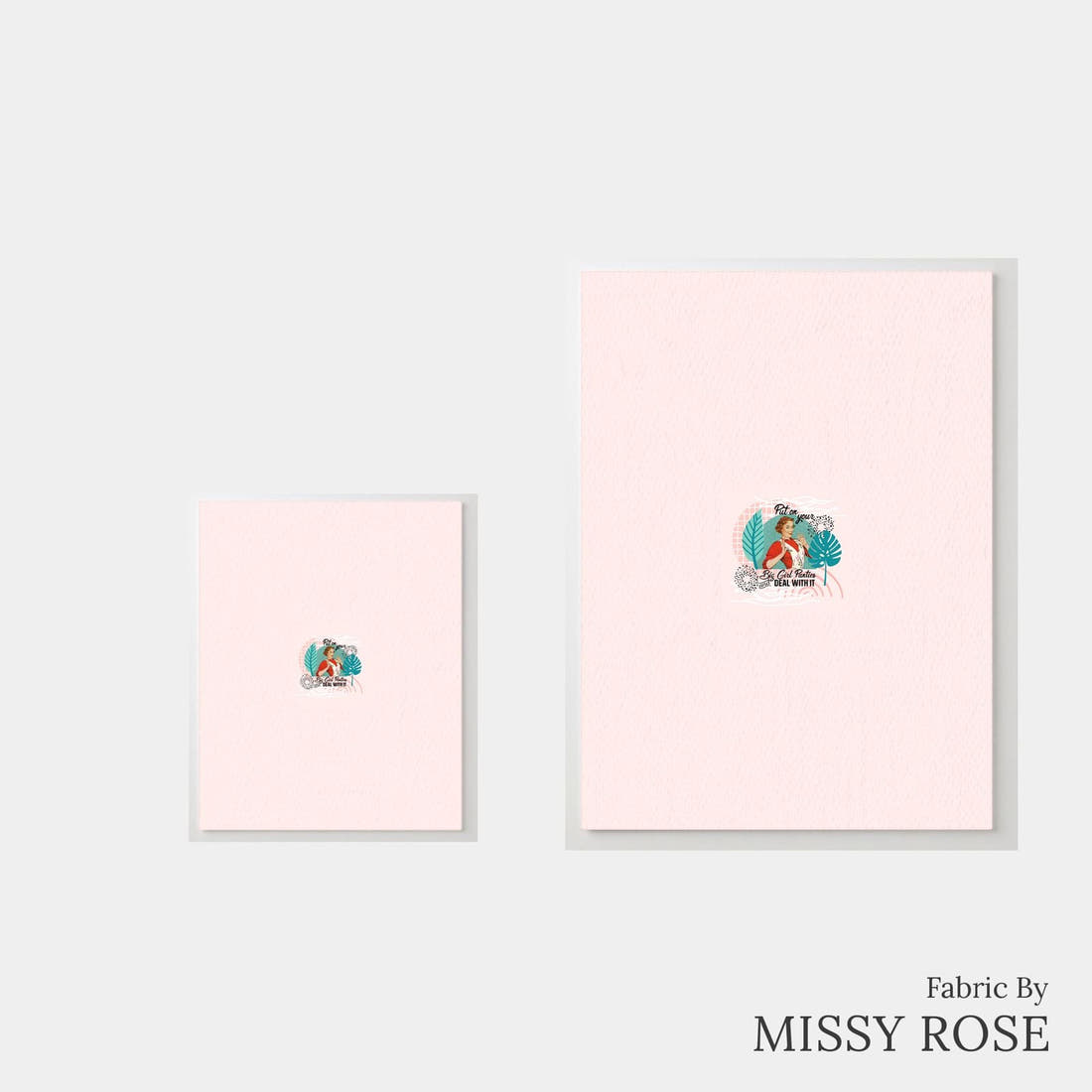 Design 954 Panties Panel – universal and adult panel sizes side by side | Fabric by Missy Rose