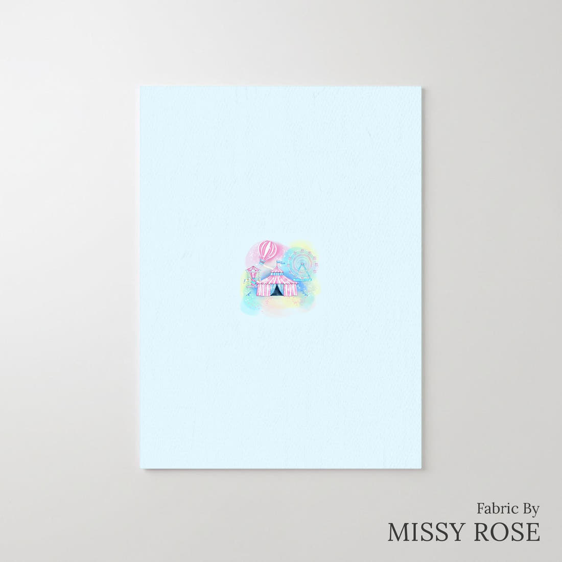 Design 969 Fair Panel – printed fabric panel with centred picture, custom printed to order | Fabric by Missy Rose