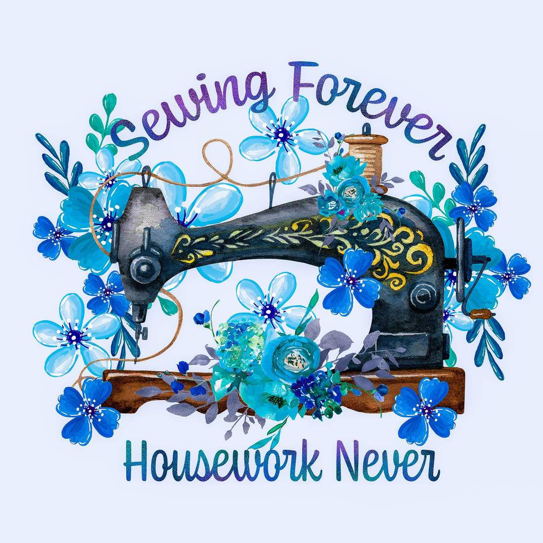 Design 988 Funny Sewing Panel – full artwork close-up of the printed picture | Fabric by Missy Rose