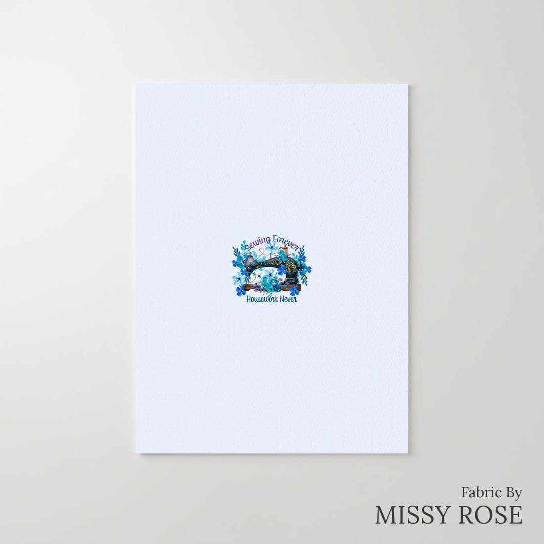 Design 988 Funny Sewing Panel – printed fabric panel with centred picture, custom printed to order | Fabric by Missy Rose