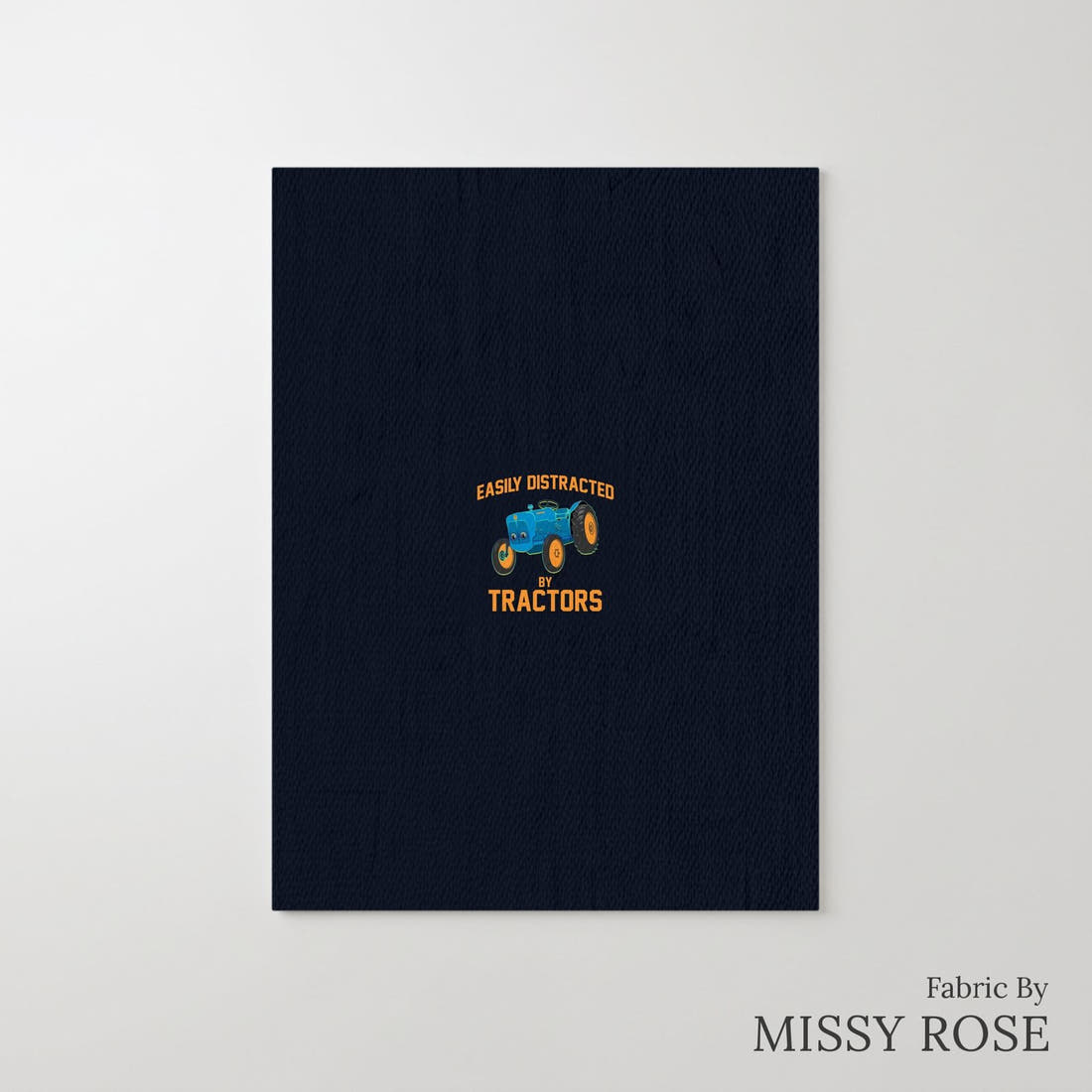 Design 99 Tractor Panel – printed fabric panel with centred picture, custom printed to order | Fabric by Missy Rose