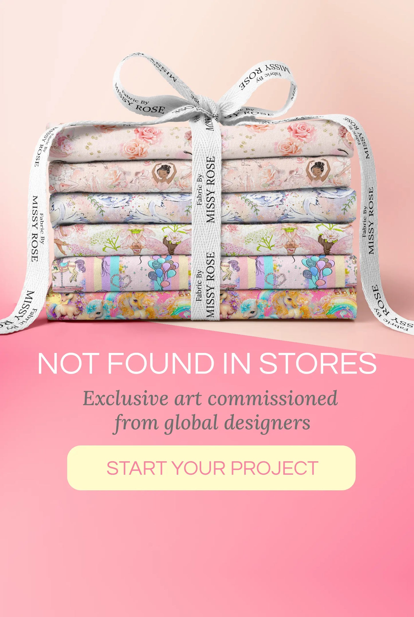 Decorative fabric collection with floral