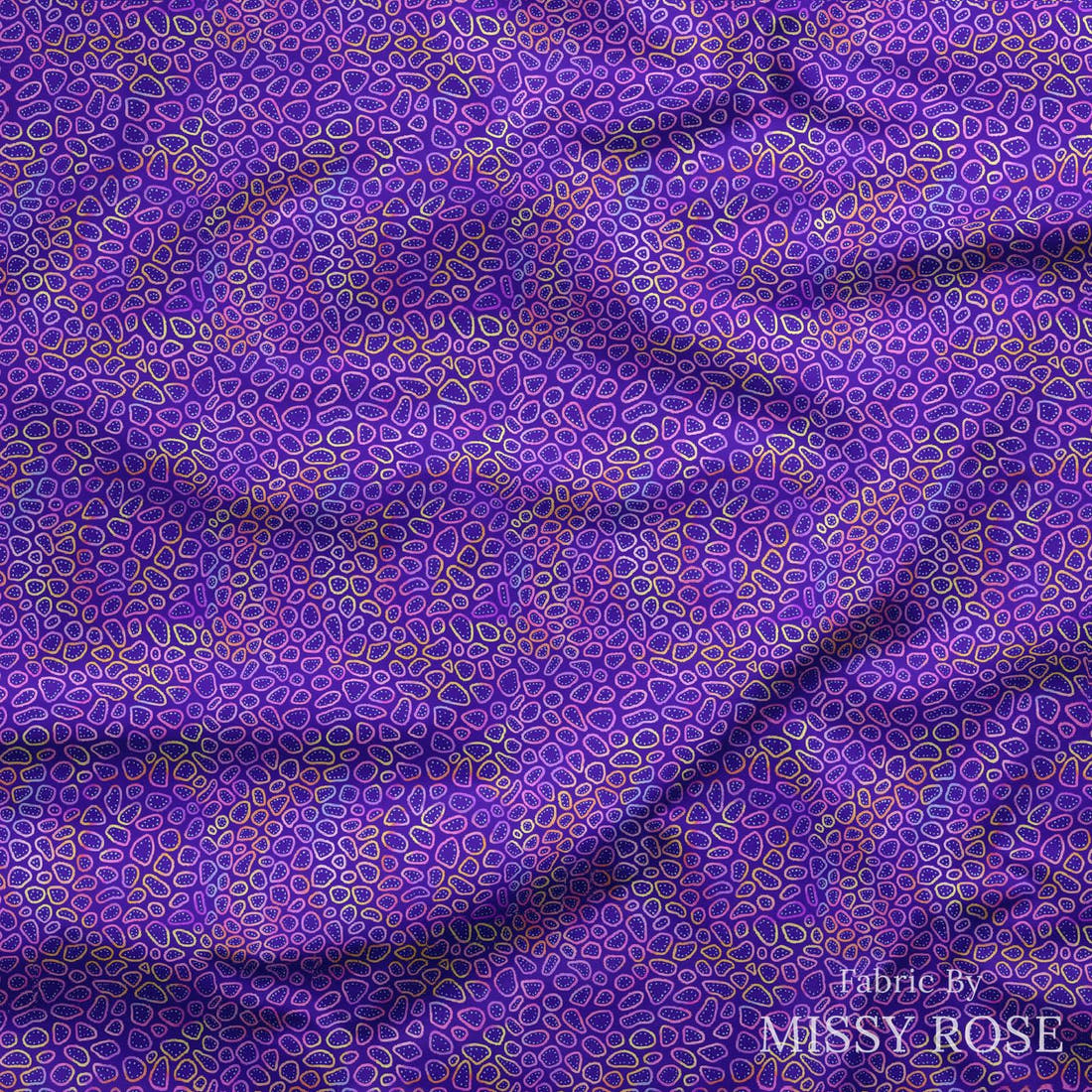 Girl and The Deep Blue Sea 04 draped fabric mockup - custom printed fabric by the metre | Fabric by Missy Rose