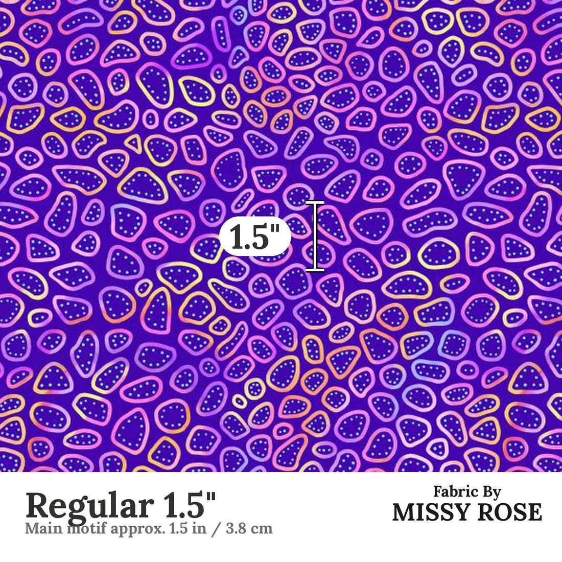 Girl and The Deep Blue Sea 04 Regular 1.5 inch print scale guide | Fabric by Missy Rose
