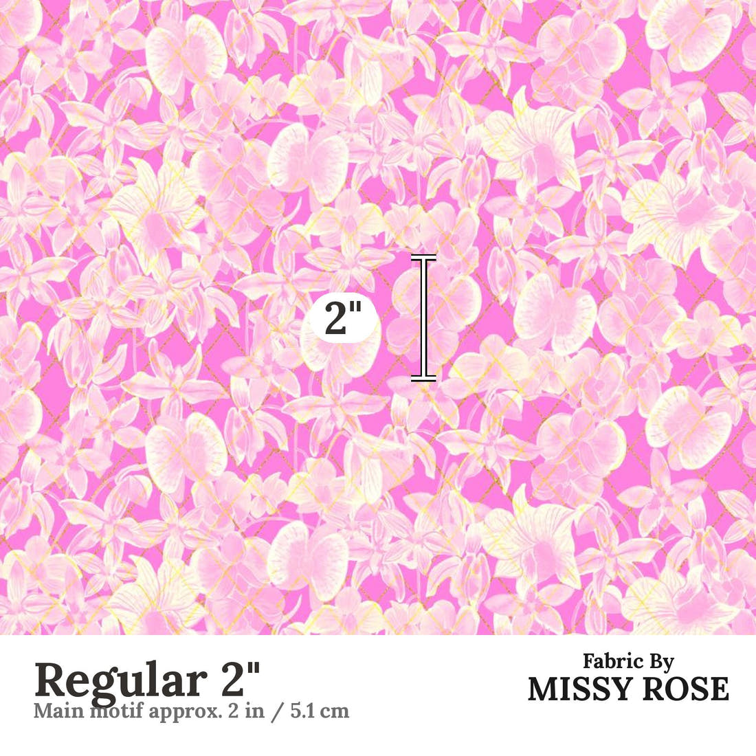 Girl and The Deep Blue Sea 08 Regular 2 inch print scale guide | Fabric by Missy Rose