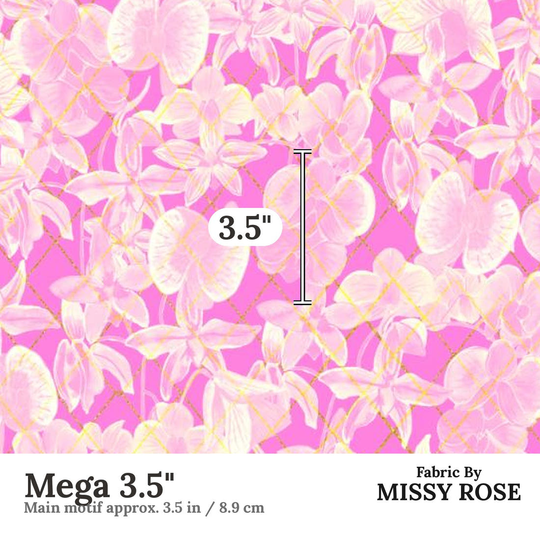 Girl and The Deep Blue Sea 08 Mega 3.5 inch print scale guide | Fabric by Missy Rose