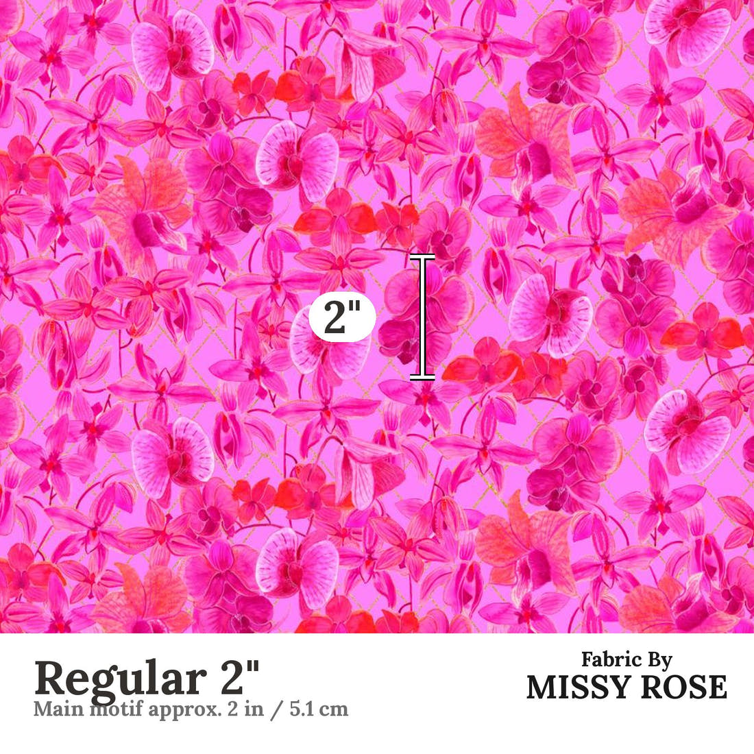 Girl and The Deep Blue Sea 09 Regular 2 inch print scale guide | Fabric by Missy Rose