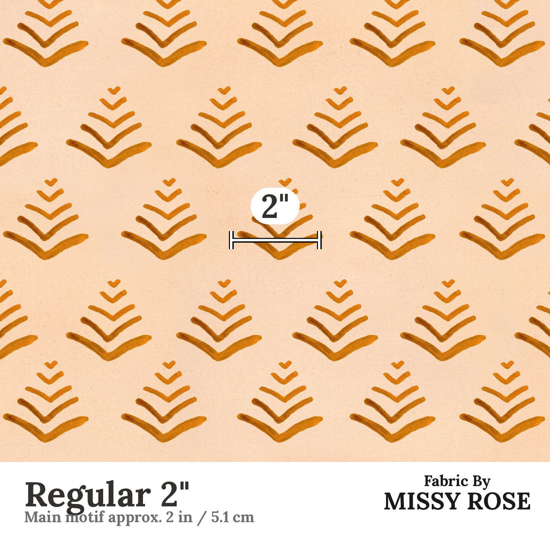 Girl and The Deep Blue Sea 107 Regular 2 inch print scale guide | Fabric by Missy Rose