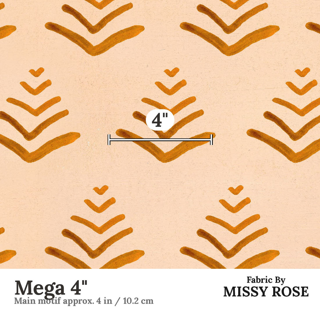 Girl and The Deep Blue Sea 107 Mega 4 inch print scale guide | Fabric by Missy Rose