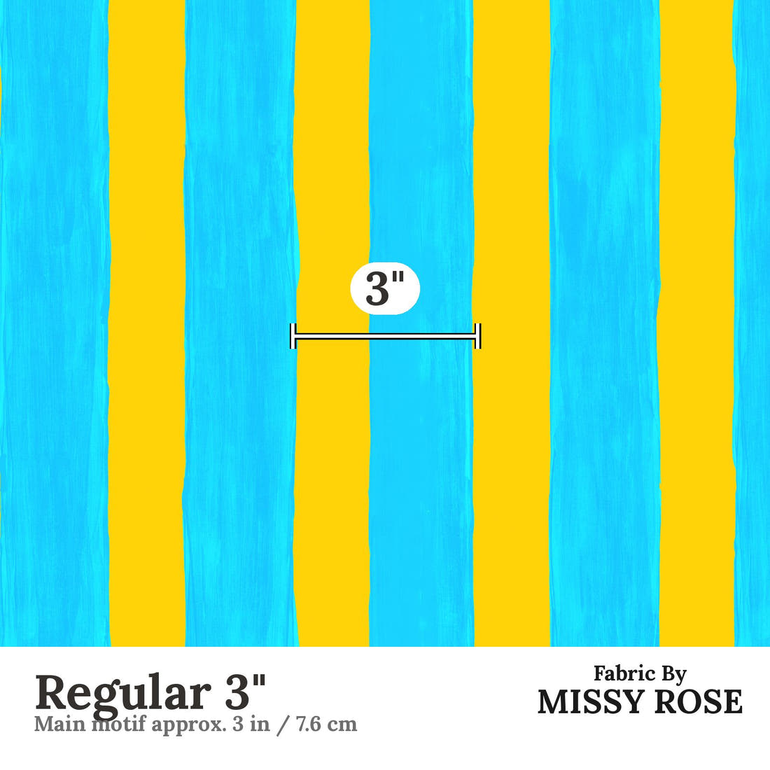 Girl and The Deep Blue Sea 112 Regular 3 inch print scale guide | Fabric by Missy Rose