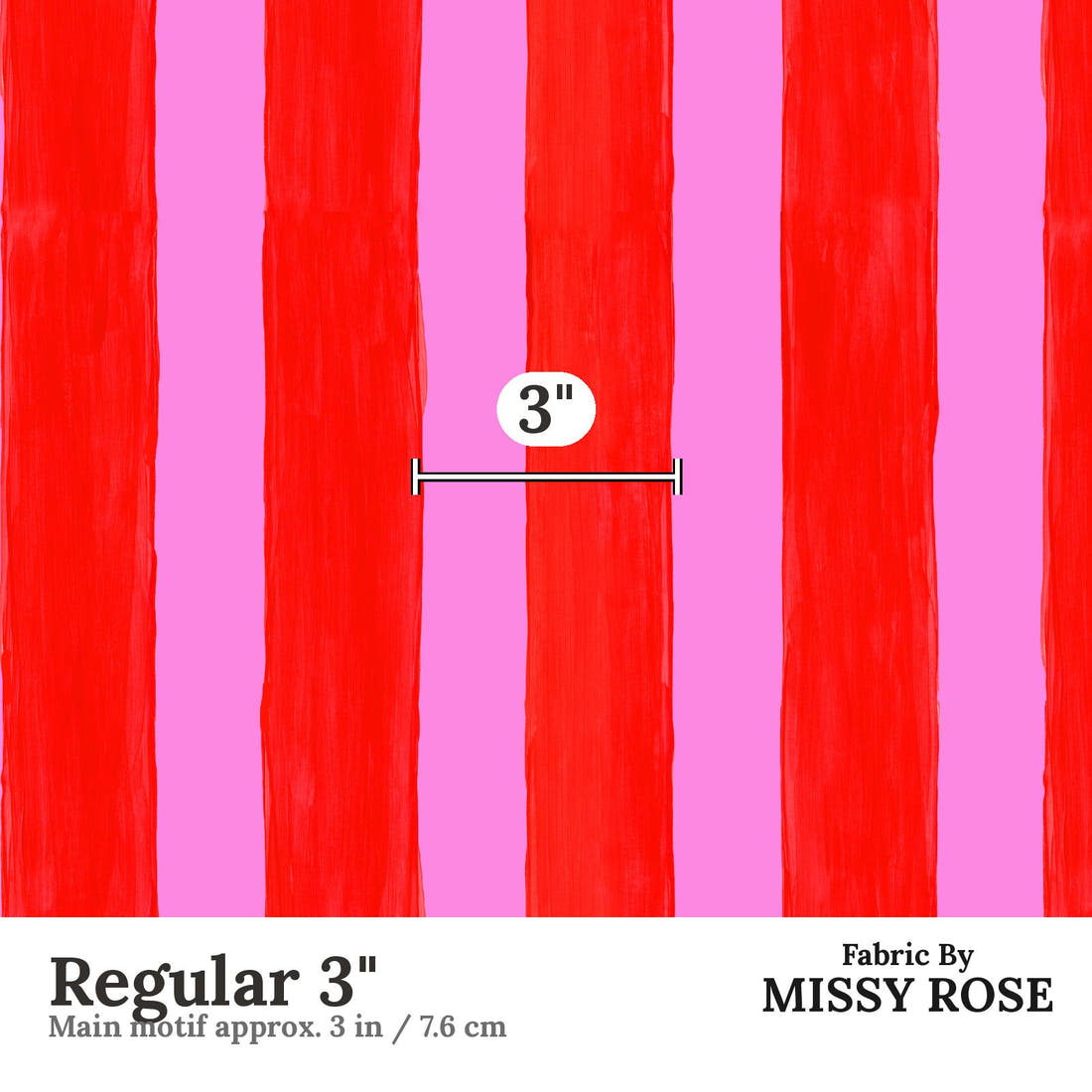 Girl and The Deep Blue Sea 114 Regular 3 inch print scale guide | Fabric by Missy Rose