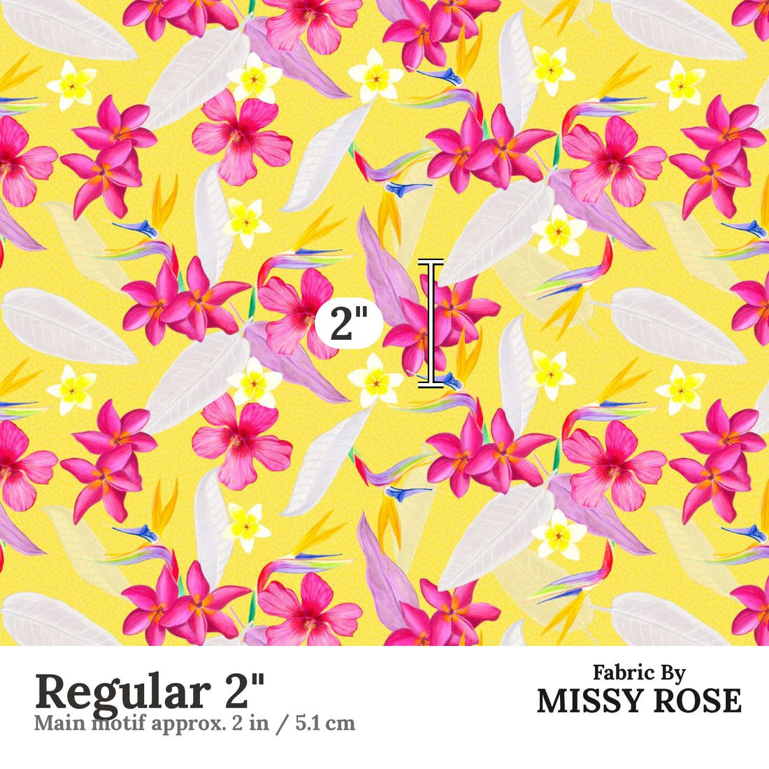 Girl and The Deep Blue Sea 15 Regular 2 inch print scale guide | Fabric by Missy Rose