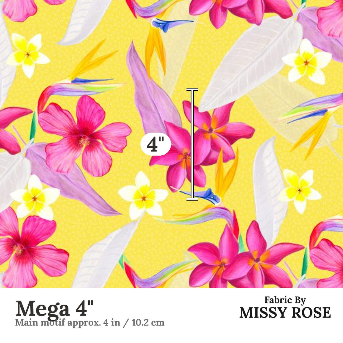Girl and The Deep Blue Sea 15 Mega 4 inch print scale guide | Fabric by Missy Rose