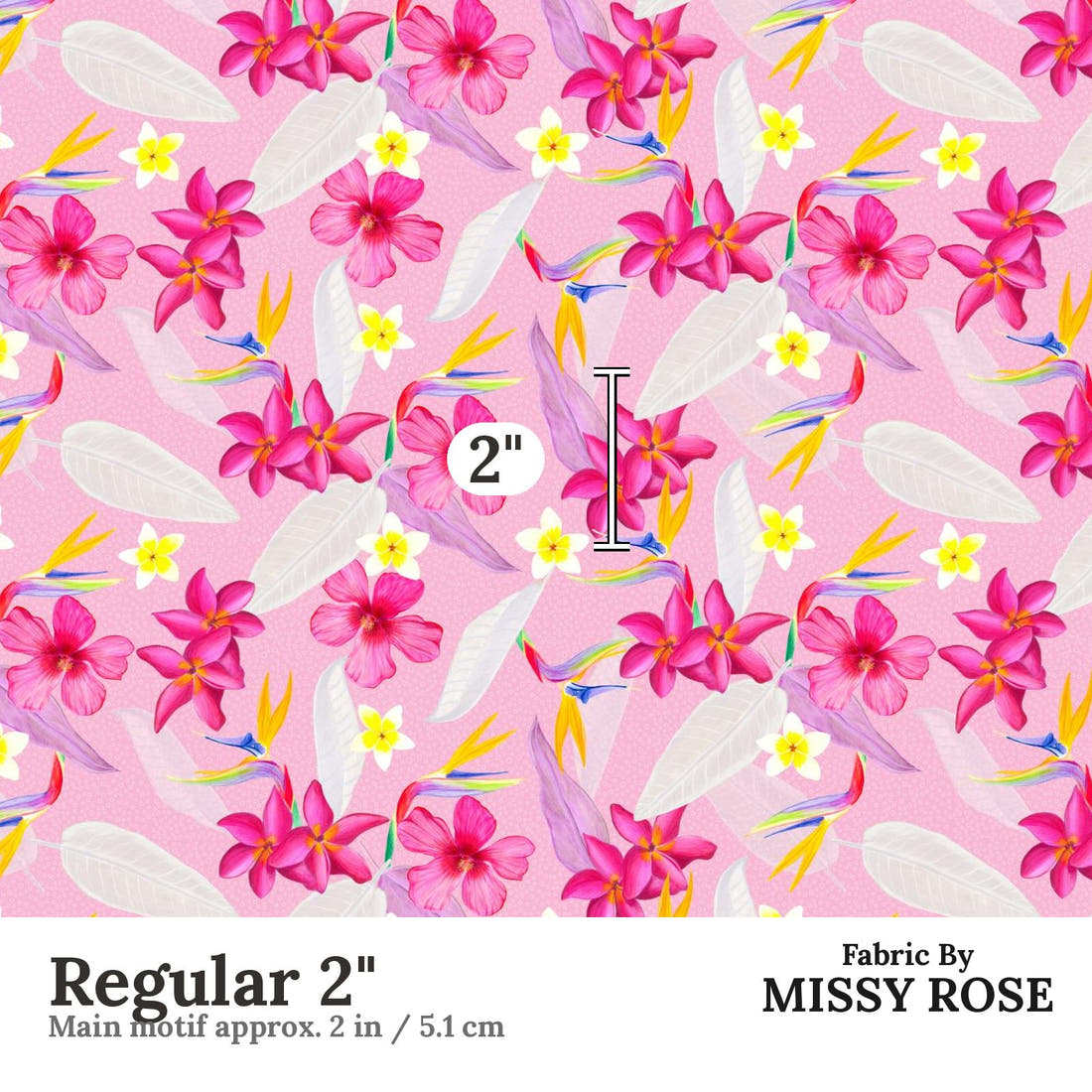 Girl and The Deep Blue Sea 16 Regular 2 inch print scale guide | Fabric by Missy Rose