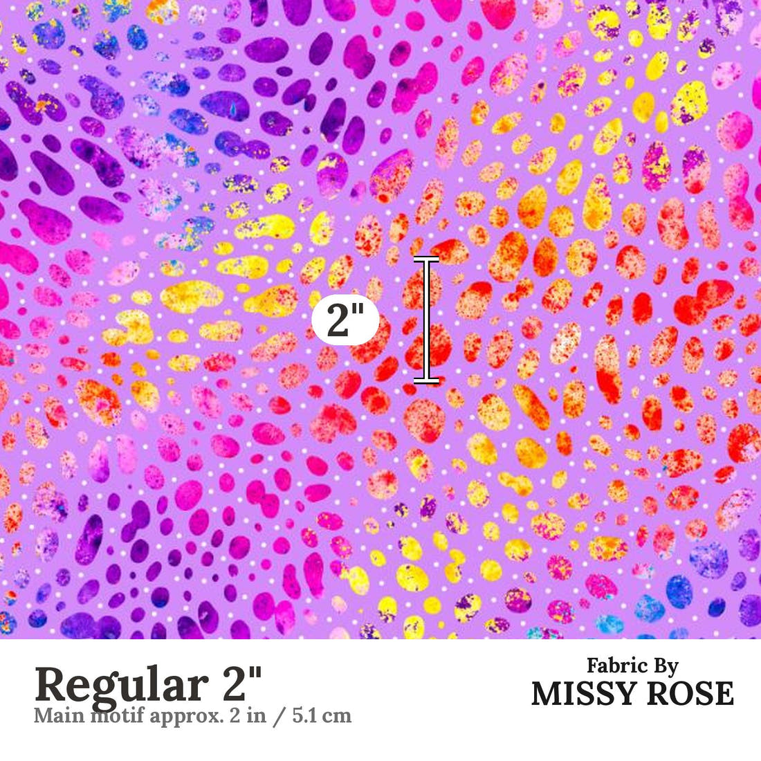 Girl and The Deep Blue Sea 25 Regular 2 inch print scale guide | Fabric by Missy Rose