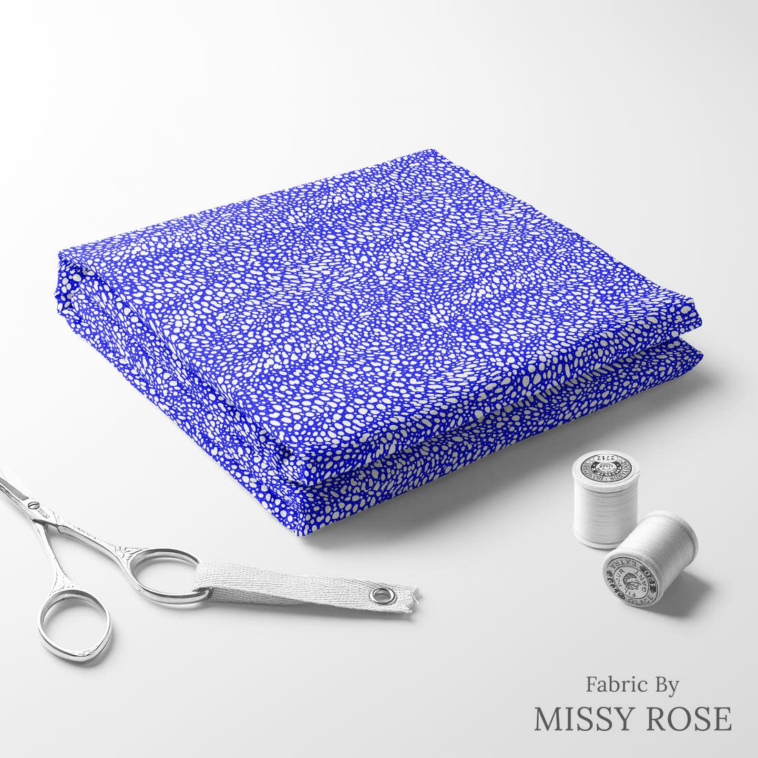 Girl and The Deep Blue Sea 27 folded fabric stack with matching thread - pre-order fabric Australia | Fabric by Missy Rose