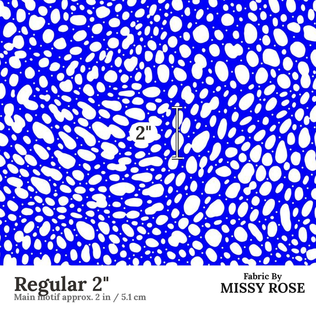 Girl and The Deep Blue Sea 27 Regular 2 inch print scale guide | Fabric by Missy Rose