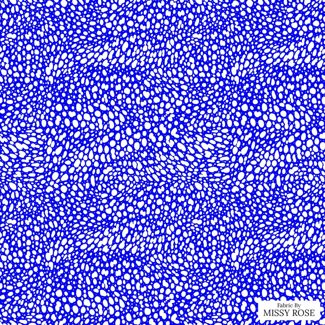 Girl and The Deep Blue Sea 27 flat view of the printed design | Fabric by Missy Rose