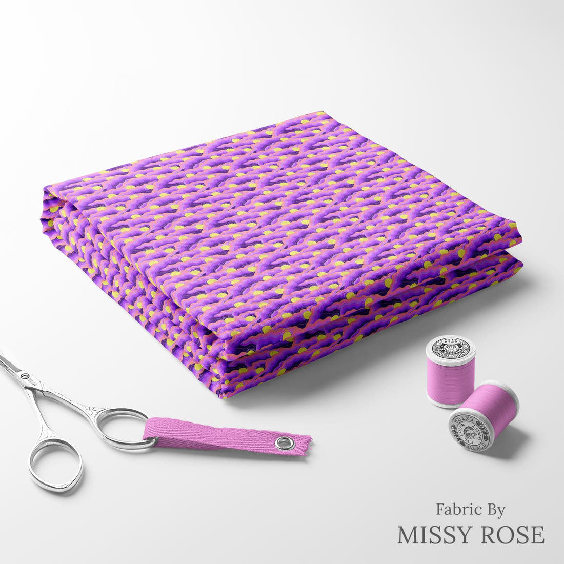 Girl and The Deep Blue Sea 45 folded fabric stack with matching thread - pre-order fabric Australia | Fabric by Missy Rose