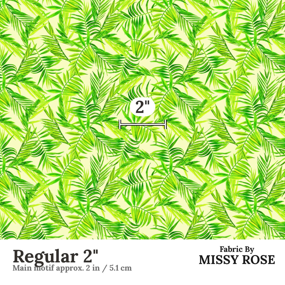 Girl and The Deep Blue Sea 49 Regular 2 inch print scale guide | Fabric by Missy Rose