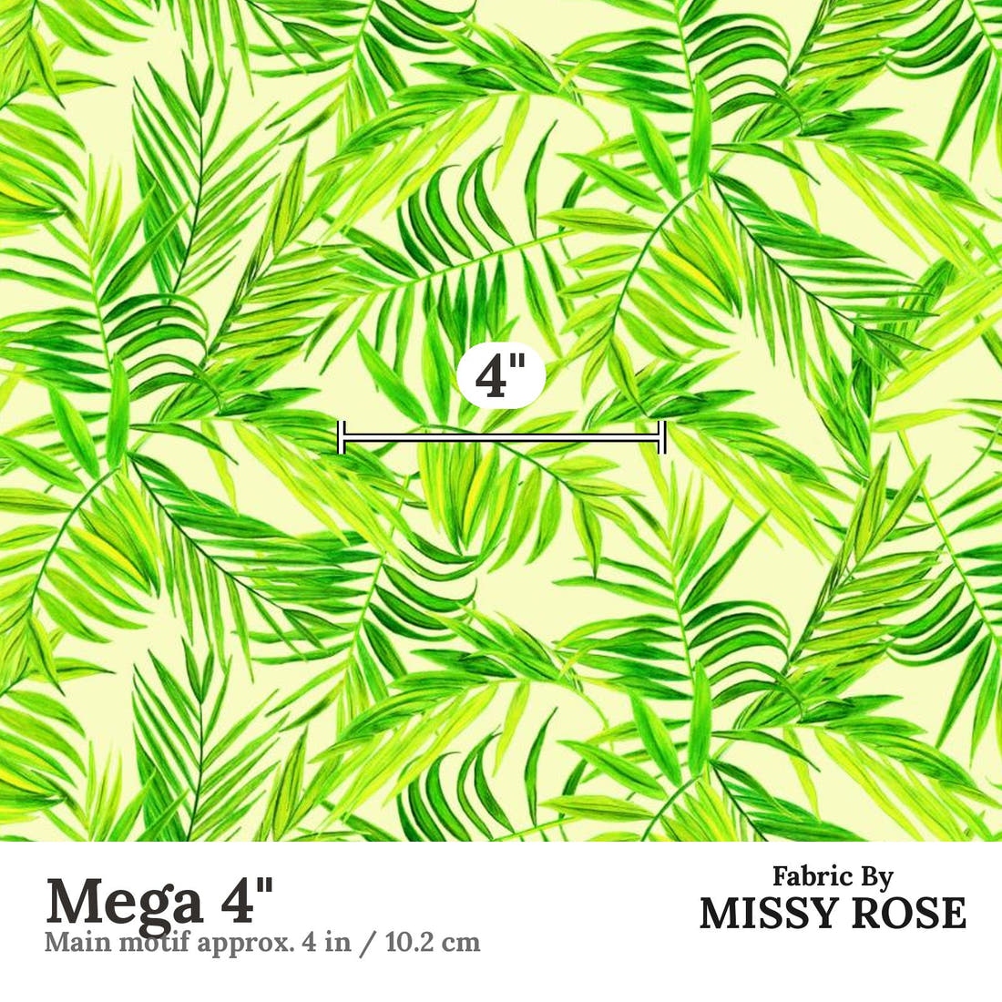 Girl and The Deep Blue Sea 49 Mega 4 inch print scale guide | Fabric by Missy Rose
