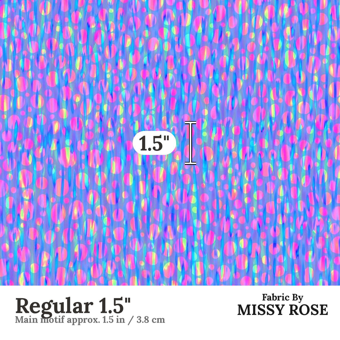 Girl and The Deep Blue Sea 58 Regular 1.5 inch print scale guide | Fabric by Missy Rose