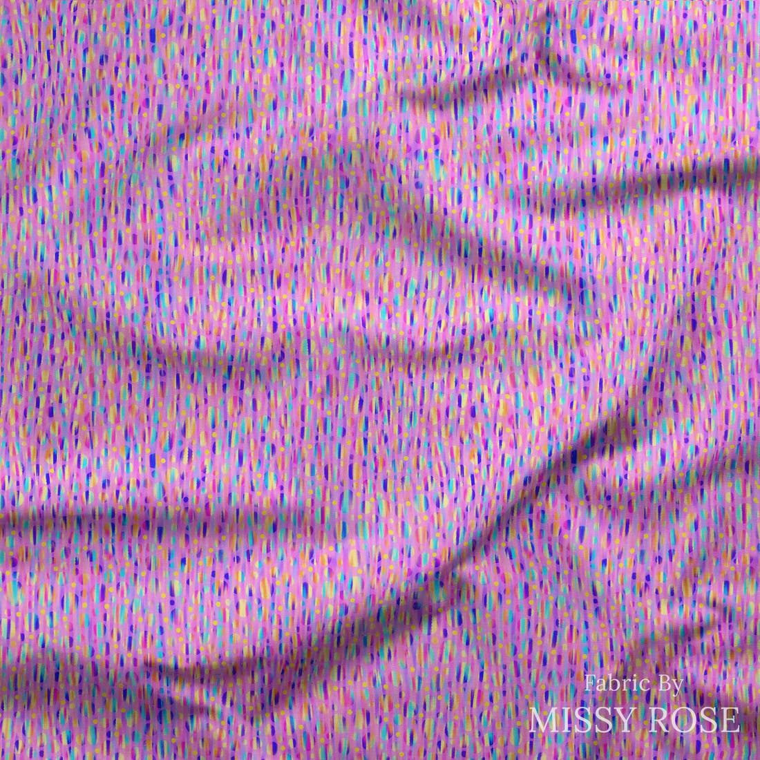 Girl and The Deep Blue Sea 60 draped fabric mockup - custom printed fabric by the metre | Fabric by Missy Rose