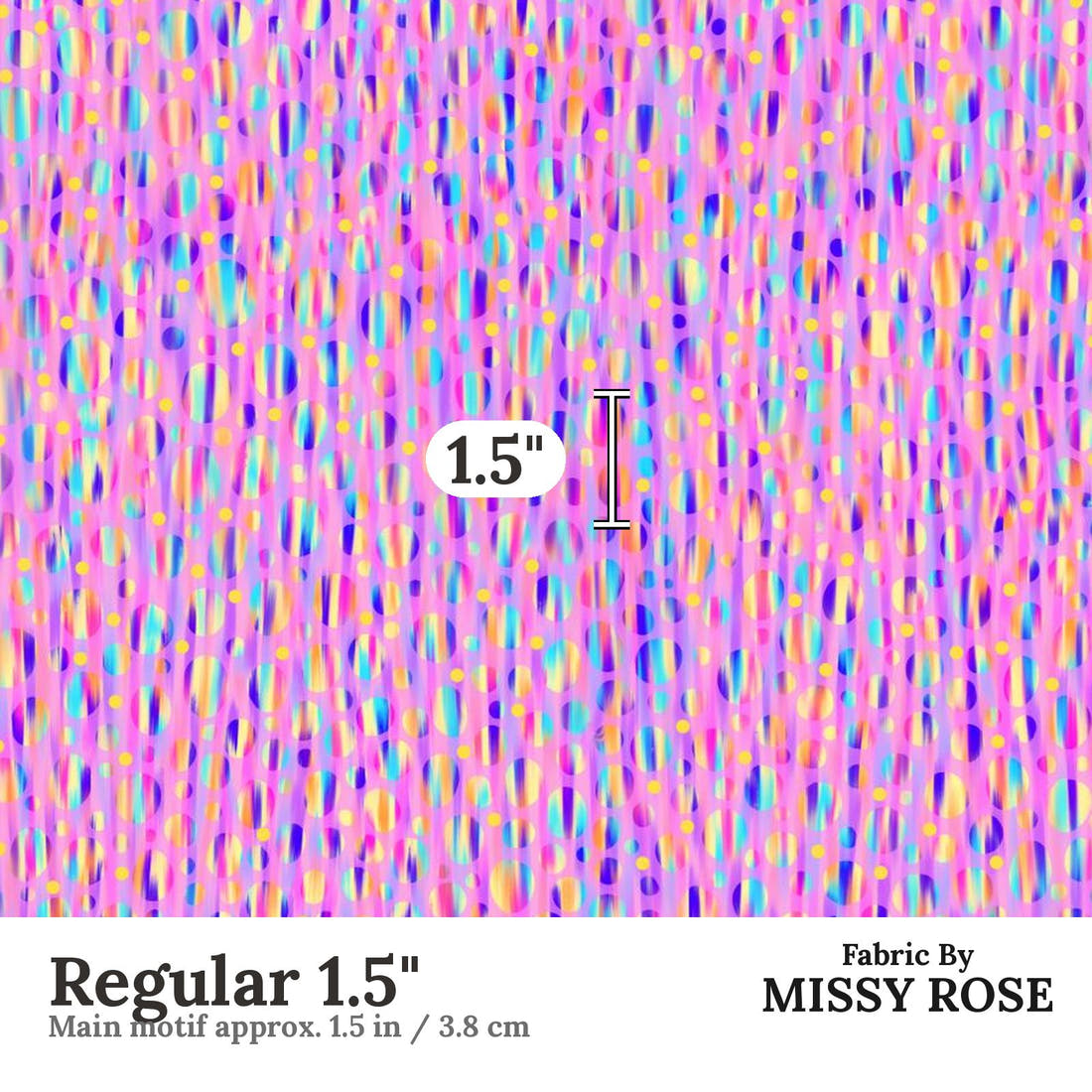 Girl and The Deep Blue Sea 60 Regular 1.5 inch print scale guide | Fabric by Missy Rose