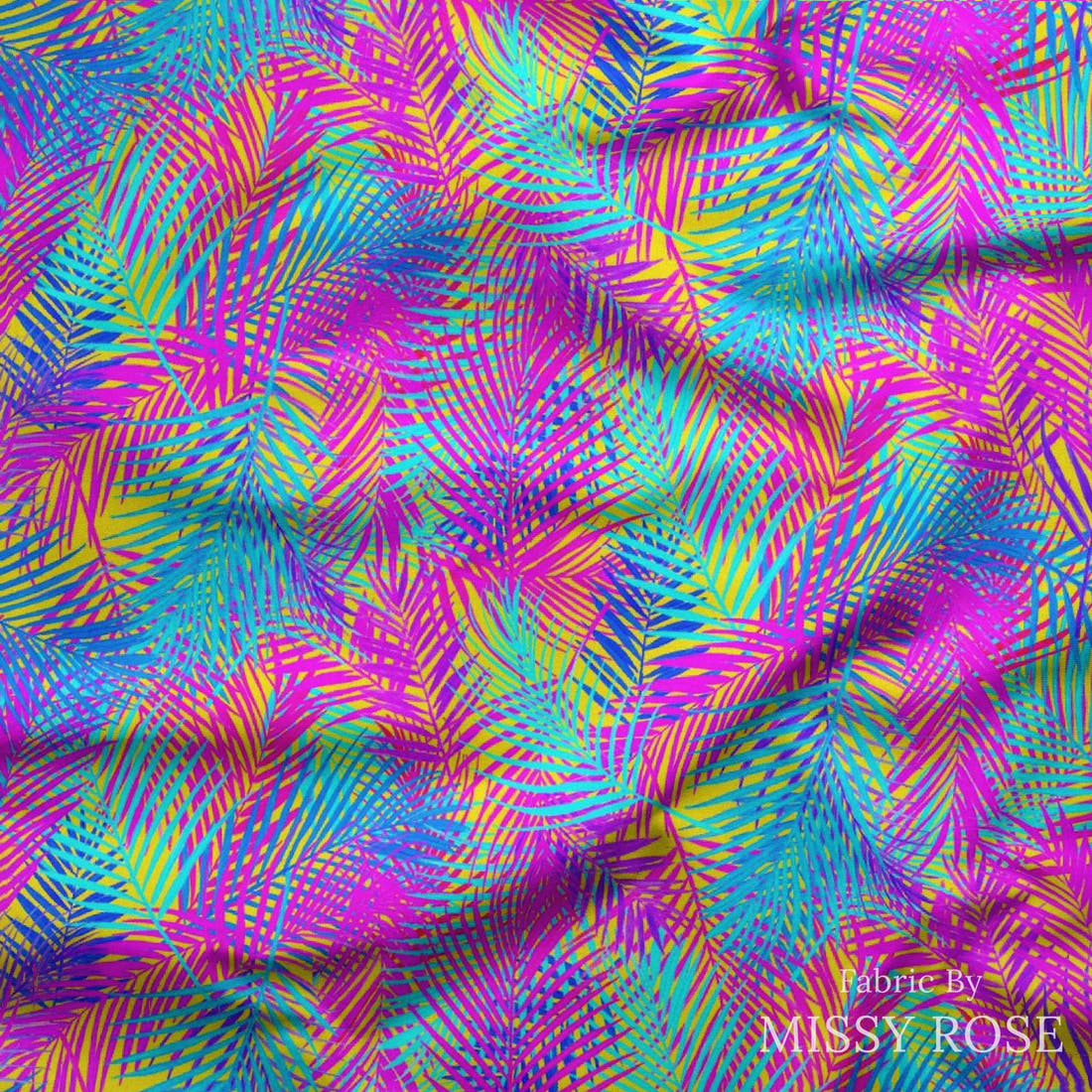 Girl and The Deep Blue Sea 61 draped fabric mockup - custom printed fabric by the metre | Fabric by Missy Rose