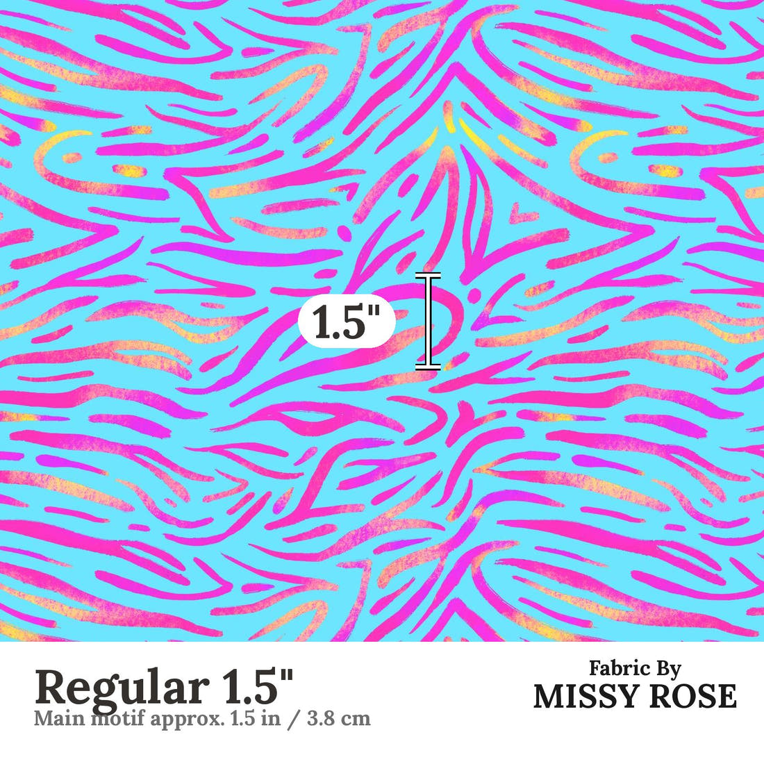 Girl and The Deep Blue Sea 86 Regular 1.5 inch print scale guide | Fabric by Missy Rose