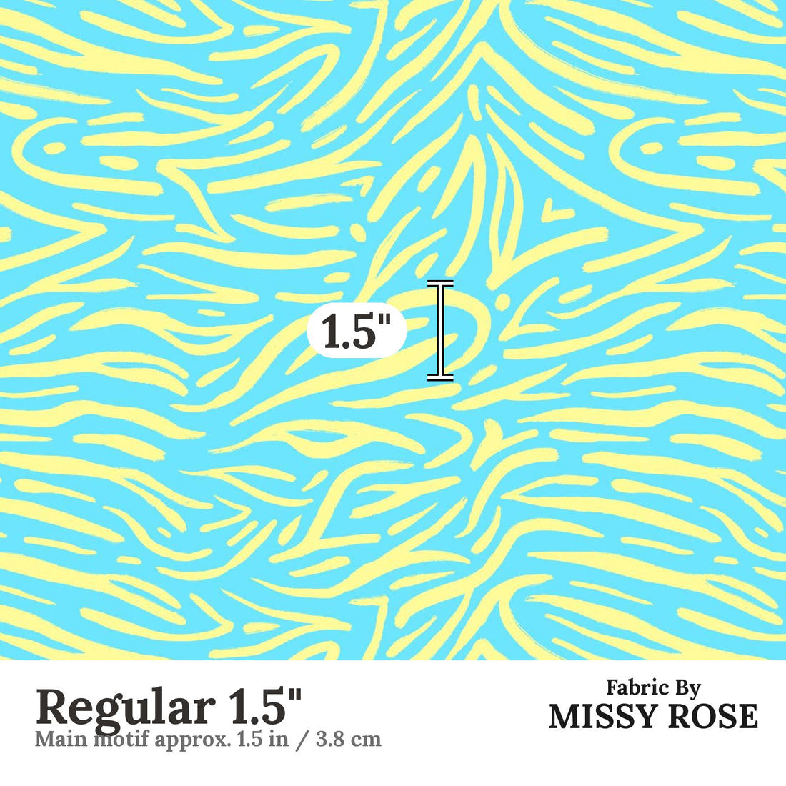 Girl and The Deep Blue Sea 87 Regular 1.5 inch print scale guide | Fabric by Missy Rose