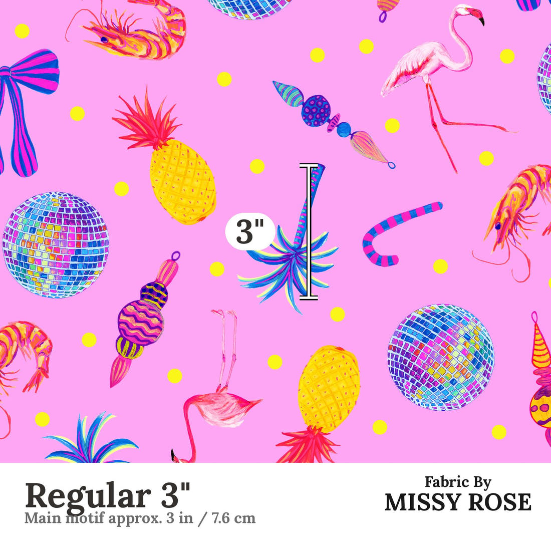 Girl and The Deep Blue Sea 94 Regular 3 inch print scale guide | Fabric by Missy Rose