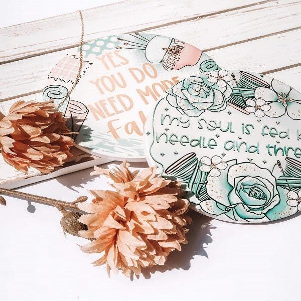 Sewing Pattern Weights Quotes x 4 fabric – Australian custom printed fabric pre-order | Fabric by Missy Rose