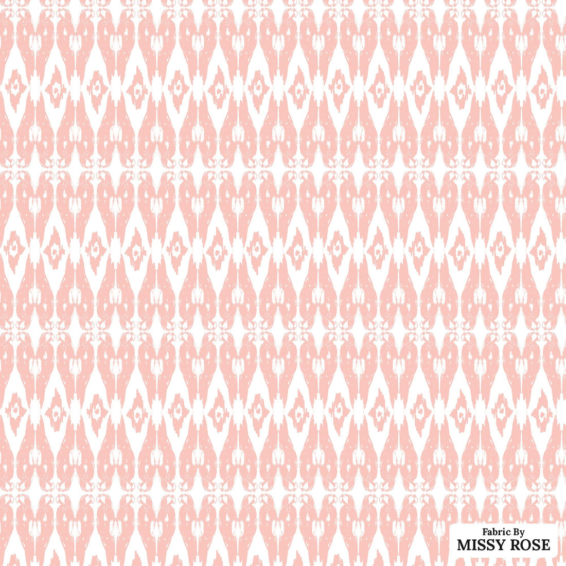 Indy Bloom Fabric Boho Beach Bohemian Pink Parrot 26 flat view of the printed design | Fabric by Missy Rose