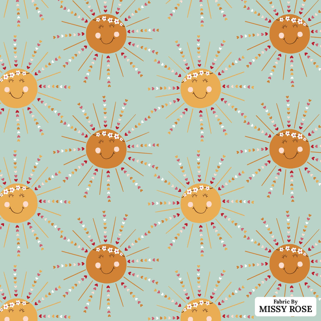 Indy Bloom Fabric Candy Crush Happy Hippy 07 flat view of the printed design | Fabric by Missy Rose