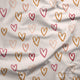 Indy Bloom Fabric - Candy Crush Rainbow Hearts in Cream - 11