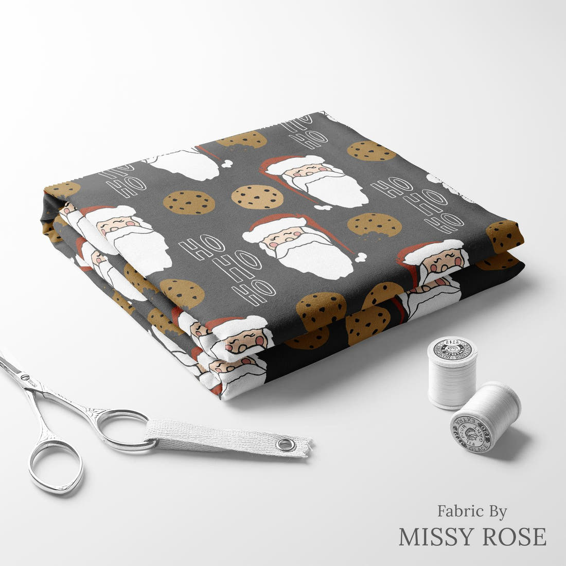 Indy Bloom Fabric Christmas Cookies 22 folded fabric stack with matching thread - pre-order fabric Australia | Fabric by Missy Rose