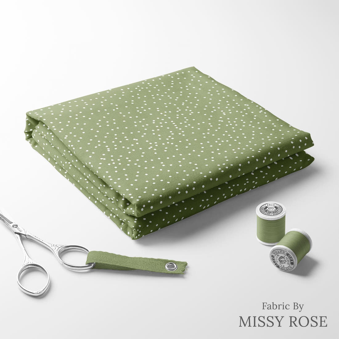 Indy Bloom Fabric Christmas Evergreen Snow 35 folded fabric stack with matching thread - pre-order fabric Australia | Fabric by Missy Rose